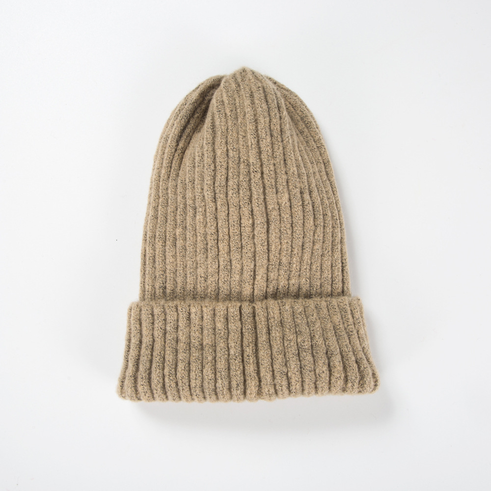 38g Weight Housewarming, Anniversary, Business, Wedding, Outdoor, Travel, Birthday, Festival, Sports, Shopping Occasion Solid Color Pattern Unisex Gender Korean Style Style Khaki, Grey, Beige, Pink, Purple, Red, Green, Blue, Wine Red, Camel, Yellow, Black Color One Size Size Korean Knitted Hat Autumn And Winter Warmth Fashion Striped Woolen Hat Solid Color Flanging Hedging Cold Hat 6