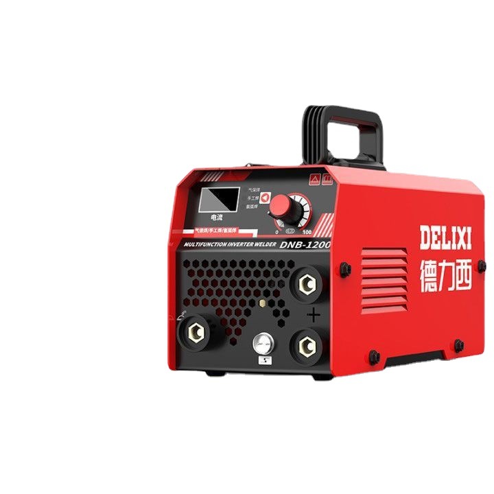 Máquina de soldadura de dos garantías sin aire Delixi 1200 hogar 220v soldadura eléctrica soldadura de dos garantías máquina de soldadura industrial tres en uno juego completo image 6