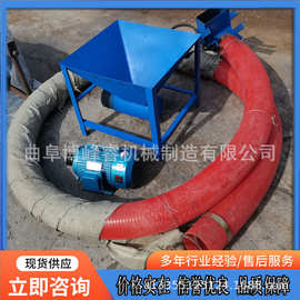 小型家用收谷机图片 家用软管绞龙抽粮机 双驱车载吸粮机报价