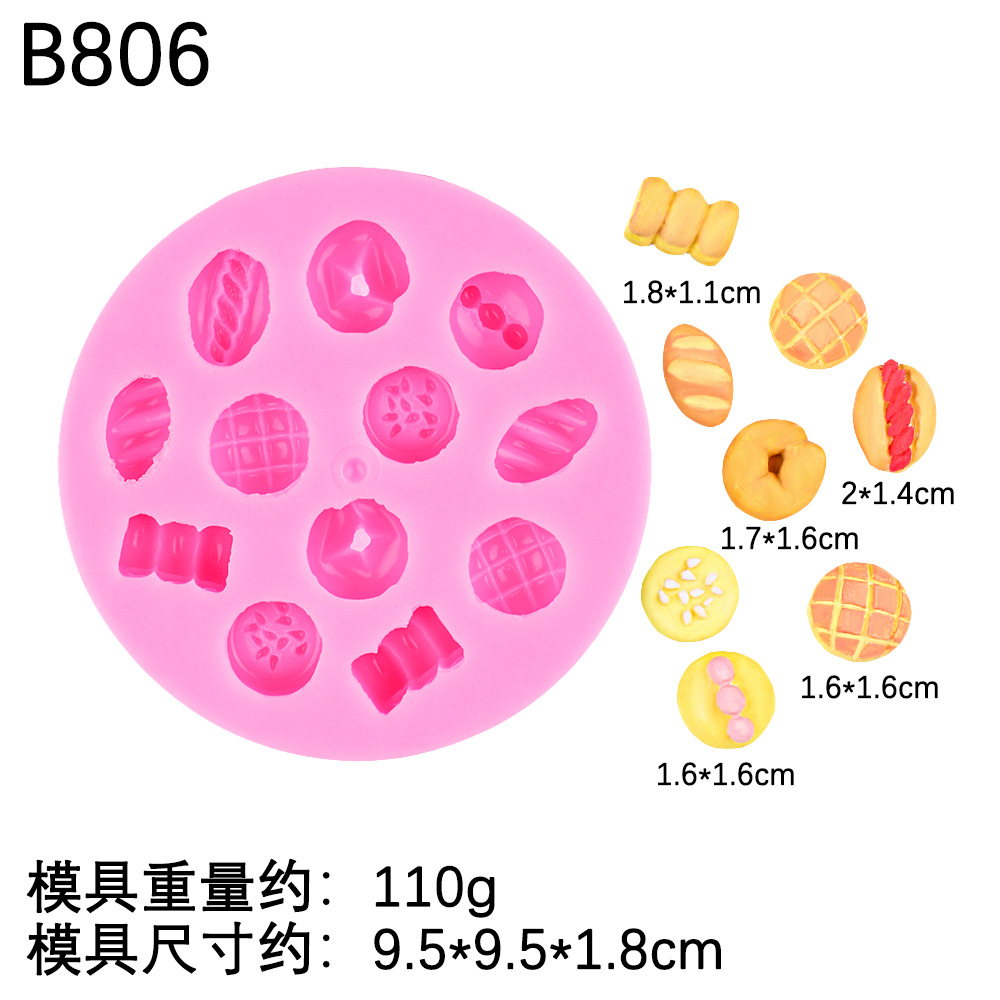 Mini galletas de hueso, pastel pequeño, molde de plástico de piedra, yeso de bricolaje, vapor de queso, adornos de chocolate, molde de silicona
