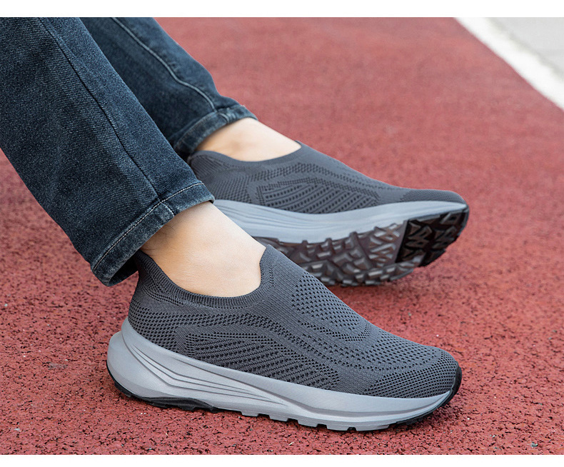 High-quality Cross-border Slip-on Casual Shoes For Men, No Lacing Required, Lightweight, Cushioned, Comfortable Walking_vogvips.com