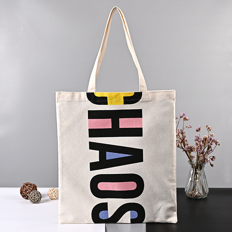 印花帆布袋定做logo学生手提购物袋创意休闲棉布袋单肩手提帆布袋