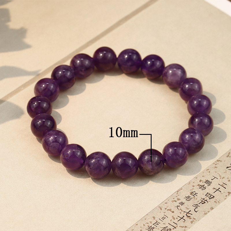 Natürlicher Amethyst Koreanischer Student Freundinnen Armband Retro-stil Einfacher Schmuck display picture 3