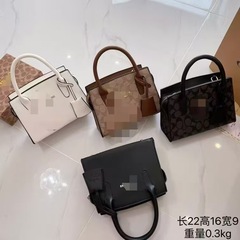 跨境大牌尾单斜挎单肩女包老花手提包大容量外贸原单高版本托特包