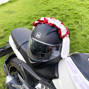Black and Red Cinnamoroll Headband Helmet Decoration Motorcycle Accessories