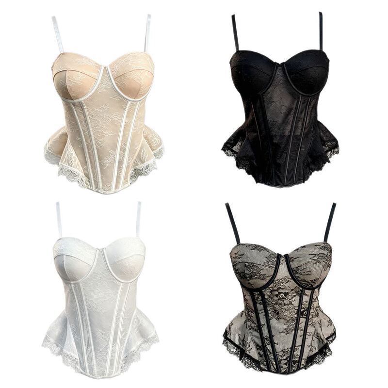 8716 # French-style new fishbone corset top with shapewear, lace jacquard, small strap, strapless women's fishbone bra 8716 # French-style new fishbone corset top with shapewear, lace jacquard, small strap, strapless women's fishbone bra