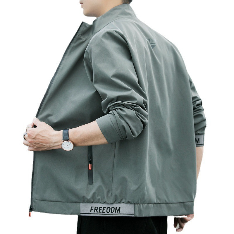 Jacket Men's Spring 2025 New Korean Style Trendy Loose Casual Men's Trendy Brand Boys Sports Spring and Summer Jacket