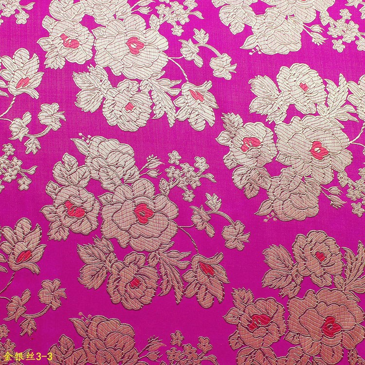 亮丝金银丝提花面料金银丝彩金碎花礼盒包装装饰面料织锦缎布料