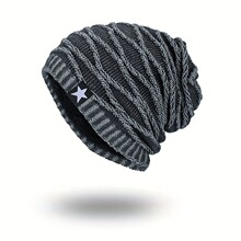 U 42146 Fleece star knit men's beanie ����������֯��ʿ��ñ