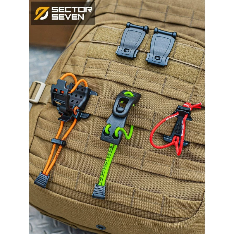Extended the webbing outdoor mountaineering bag ice ax clip binding fixed function plug -in buckle