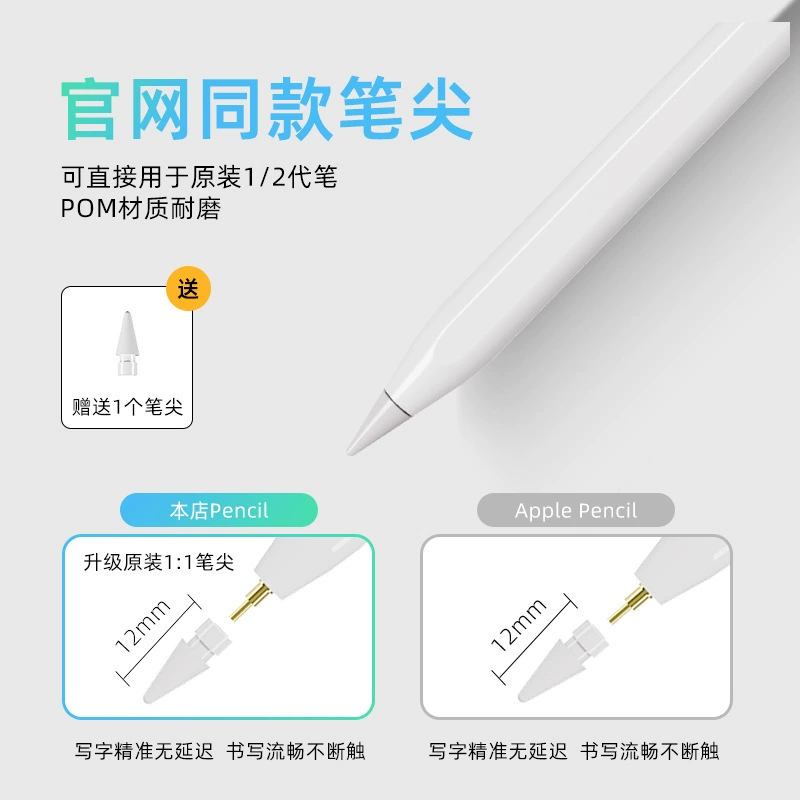 Кросс-бордер Apple ёмкостной стилус защита наклон tilt подходящий iPad планшет Applepencil сенсорные ручки