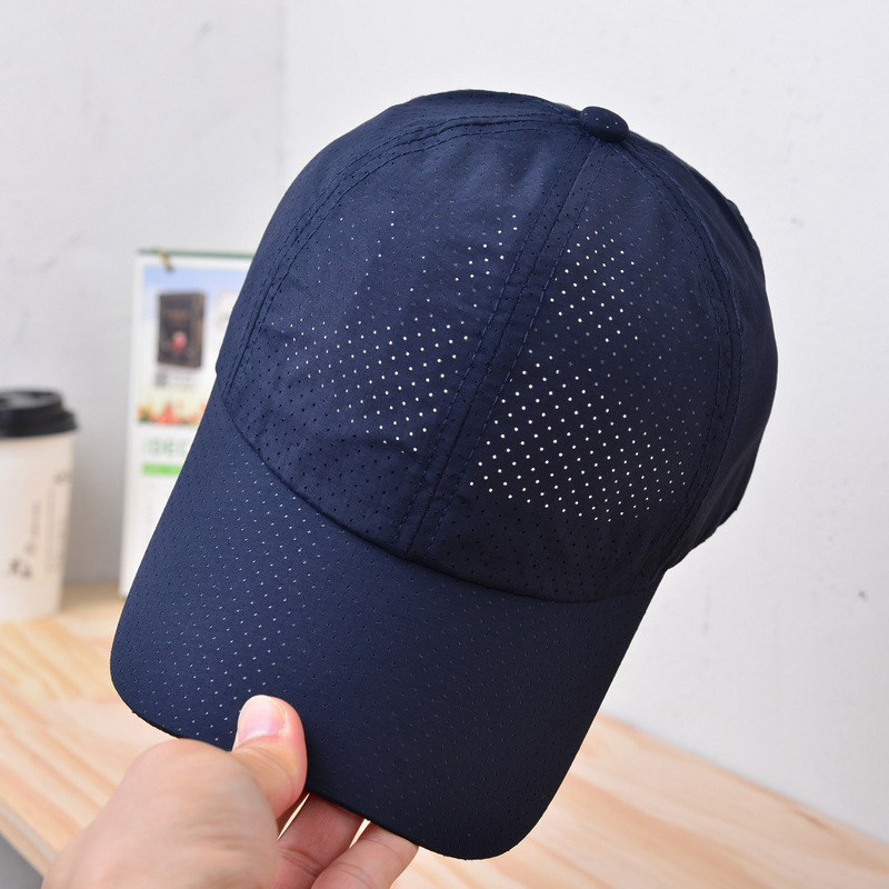 summer quick dry solid color breathable baseball cap for men and…