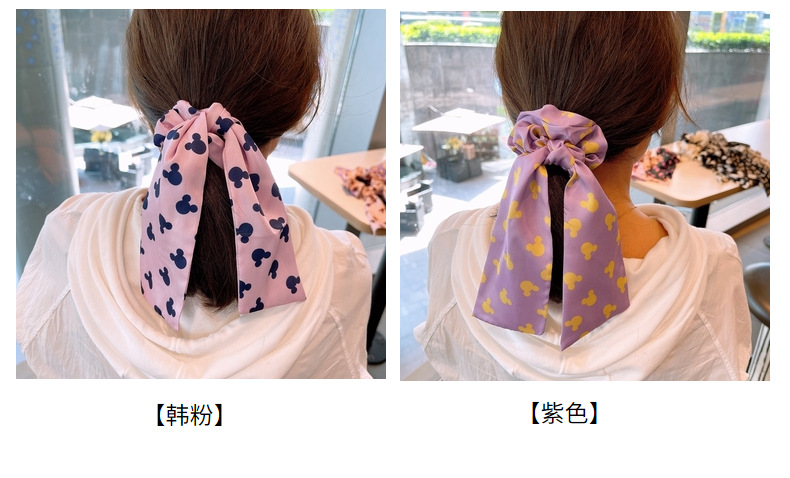 Korean Retro Letters Satin Bow Hair Scrunchies display picture 23