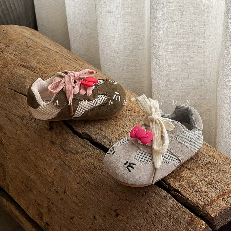 Детская обувь из натуральной кожи для девочек, милые сандалии с одинарной сеткой, новый летний стиль, спортивная обувь с мягкой подошвой для девочек, Прямая доставка