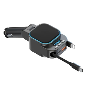 BC97 FM ötürücü, avtomobil Bluetooth MP3 şarj cihazı, sürətli şarj, dördü-birində kabel