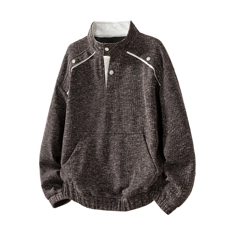 Spring and autumn men's casual versatile trendy jacket sweatshirt coat