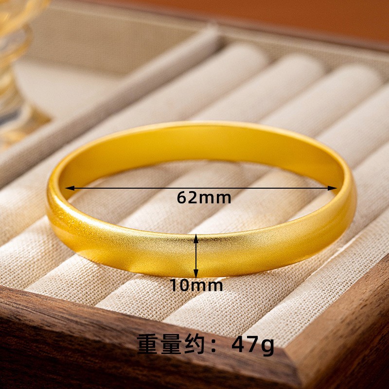 Nuevos productos vietnamitas pulseras de oro de arena retro pulseras de neumáticos damas de alta calidad no se desvanecen joyas al por mayor