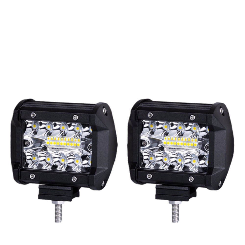 Coche luz pulgadas auxiliar externo 4-ojo off-carretera vehículo 20led luz revisión trabajo coche modificado coche Luz