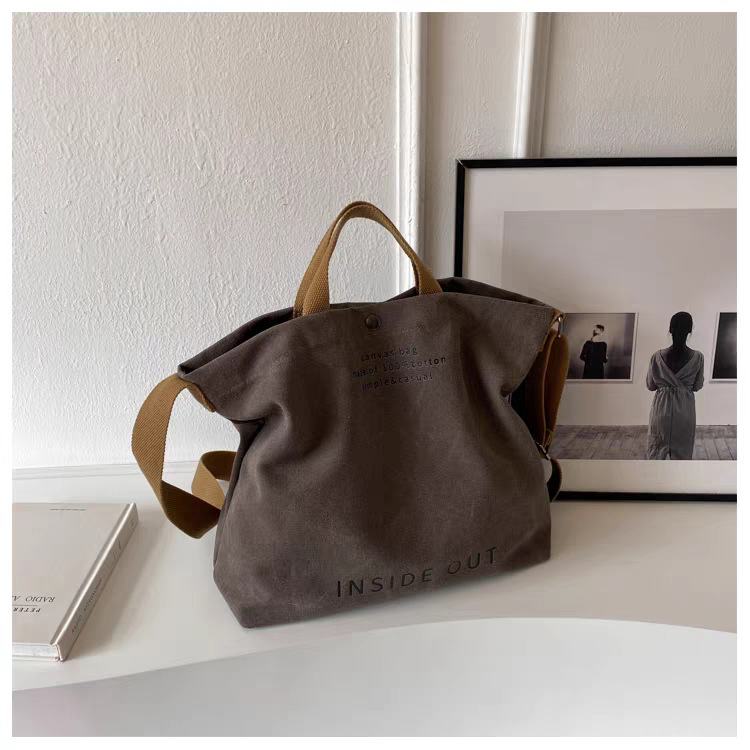Borsa a tracolla in tela per computer portatile, grande capacità_voghion.com