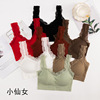 Underwear, lace sports tube top, tank top, bra top, with little bears, lifting effect, for running, beautiful back