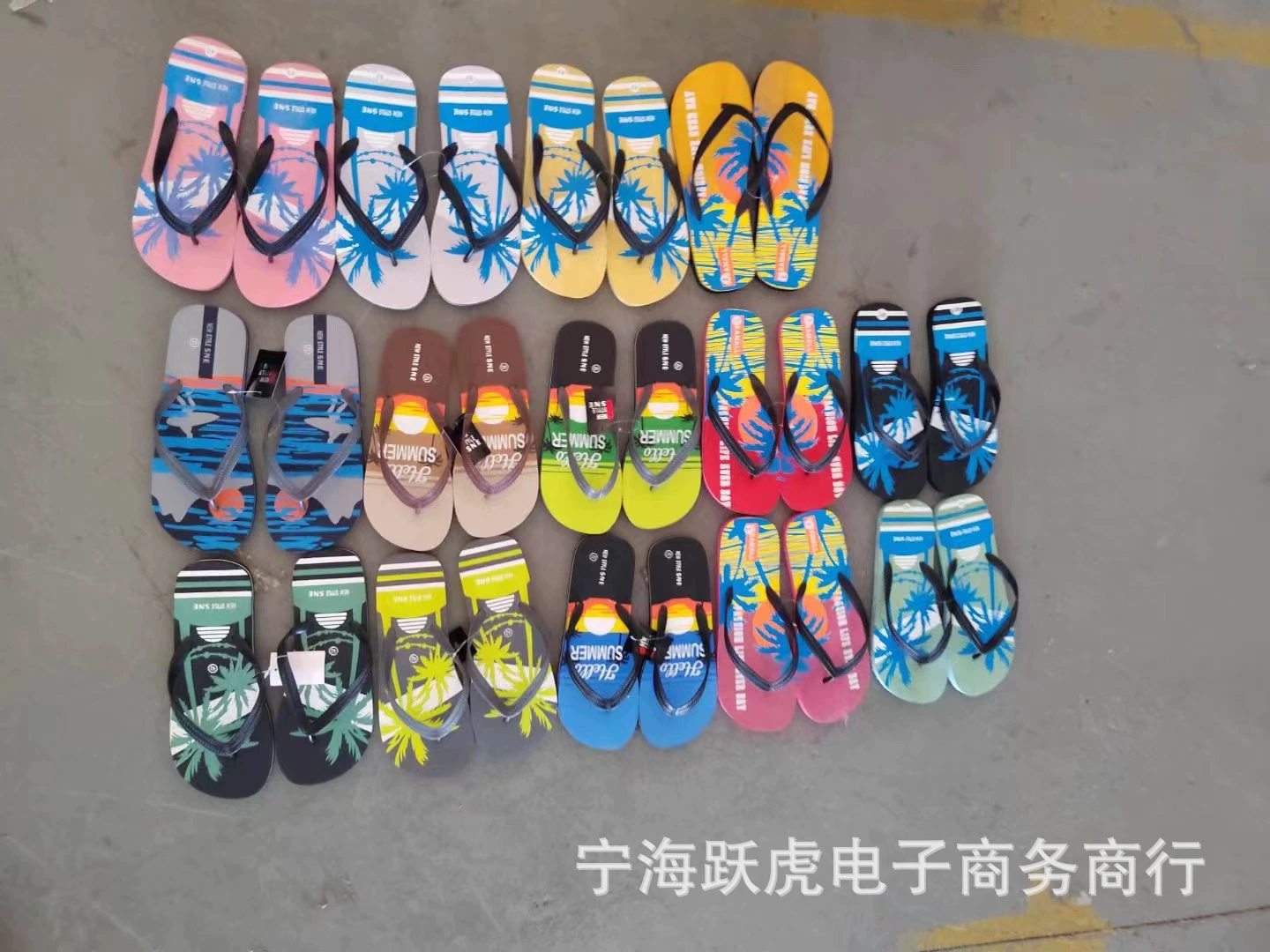 Foreign trade double-breasted Children's slippers men, women and children stock Slipper tail goods stall