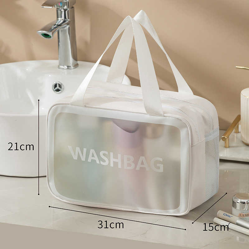 Internet celebridad húmeda y seca separación bolsa de cosméticos mujer PVC impermeable gran capacidad bolsa de almacenamiento viaje multifuncional bolsa de lavado bolsa