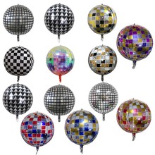 22寸镭射迪斯科4D球生日派对装饰铝膜气球酒吧商场开业活动布置