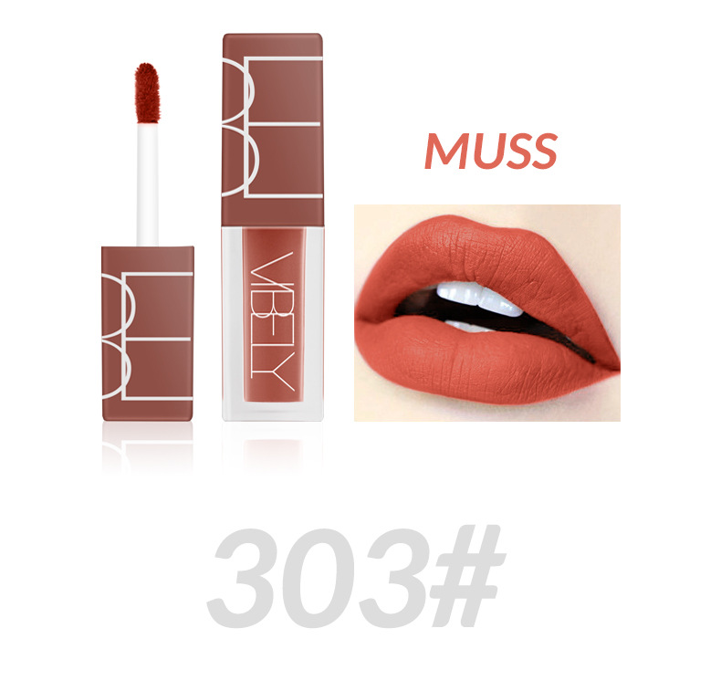 VIBELY's matte, waterproof, non-stick, non-fading lip gloss, nude five-color liquid lip gloss, a bestseller undefined