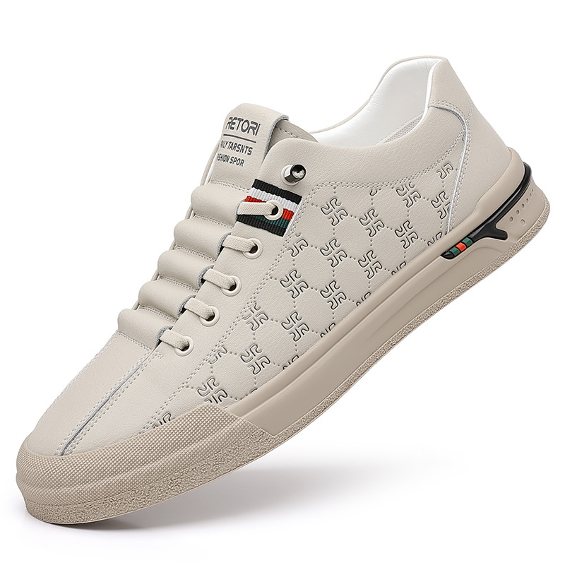Zapatos blancos para hombres, zapatillas de deporte de verano, zapatos de moda retro para hombres, pies transpirables y sin olor, zapatos deportivos y casuales, zapatos para hombres al por mayor