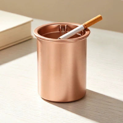 Simple Ashtray Without Lid for Home Use, Creative and Stylish for Living Room and Bedroom, Funnel-Shaped, Car-Mounted, Anti-Fly Ash, Windproof, Smoke Odor Prevention (Car ashtray)