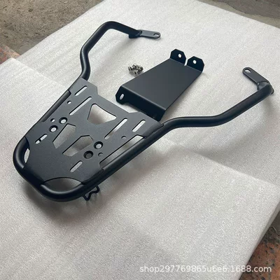 GTS300, GTV6 modified foldable: Motorcycle tail - gts-gtv-black-flat-rack