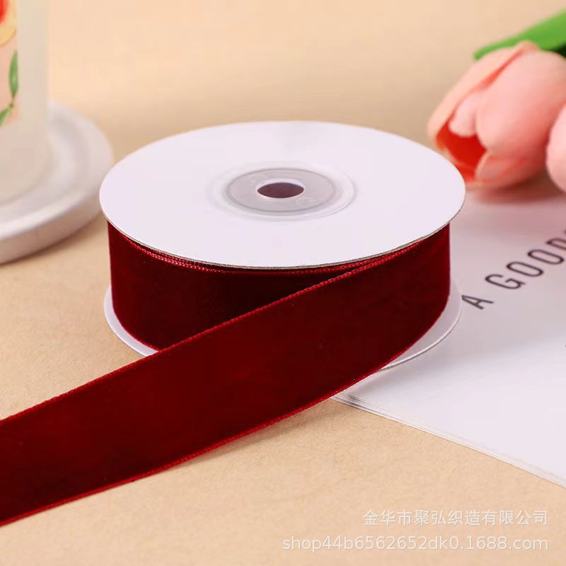 Cintas de terciopelo unilaterales acessorios de prenda de vestir accesorios de arco caja de regalo embalaje de flores