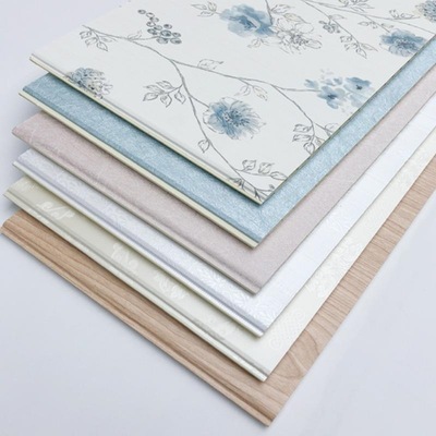 王斌相框竹木纤维集成墙板集成墙面扣板背景墙护墙板快装室内墙板|ms