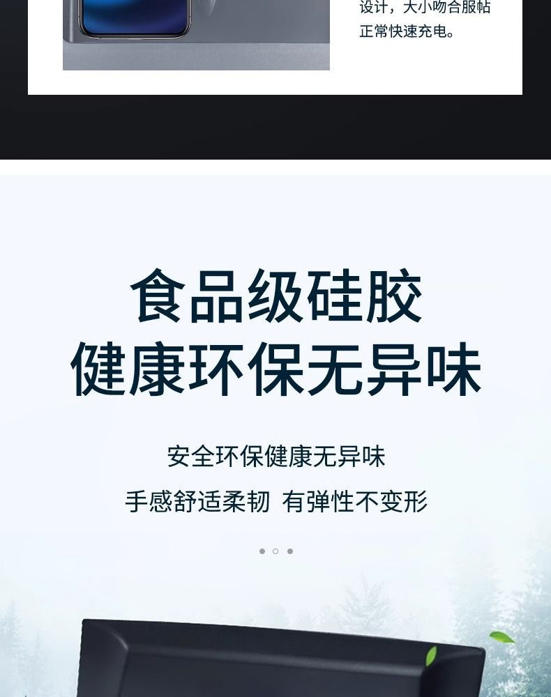 Suitable for the Updated Version of Model 3/Y Central Control Wireless Charging Silicone Mat, New Dirt-Resistant Anti-Slip Mat Interior Accessories
