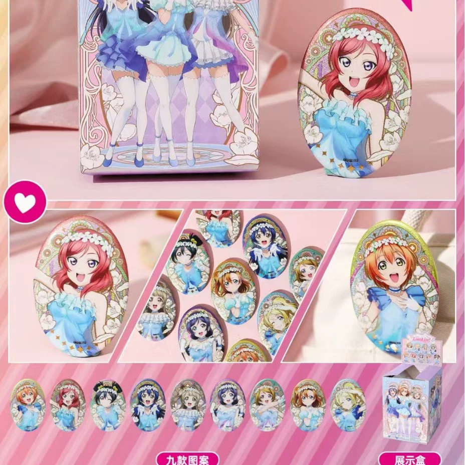 tinplate бейдж (Хацунэ Мику) blind box, коллекционная булавка, одна случайная дизайн, 7 вариантов набора