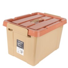 703家用加厚彩色/透明塑料储物箱车载卡扣整理箱杂物玩具收纳箱