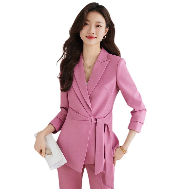 Fuchsia set, elite classic suit jacket, bright catchy style
