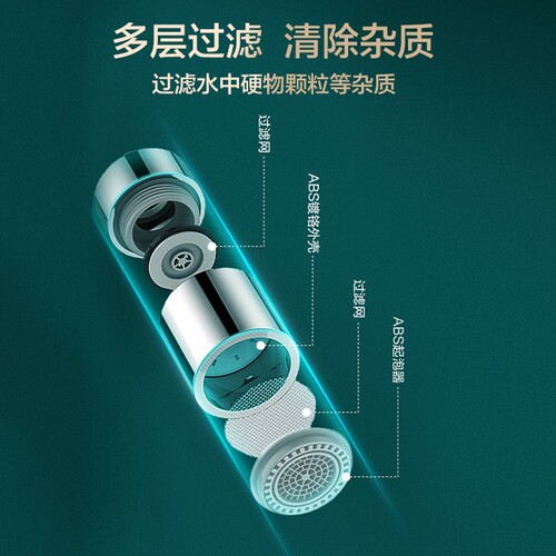 Faucet all-copper extension splash-proof artifact universal extended universal adapter bubbler rotatable filter water nozzle