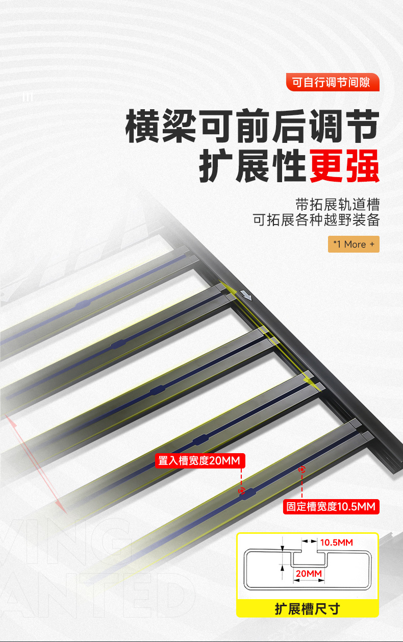 Jishi 01 Roof Luggage Rack Frame Off-Road Appearance Modification Parts Platform Ladder Aluminum Alloy Side Bag Dedicated Accessories