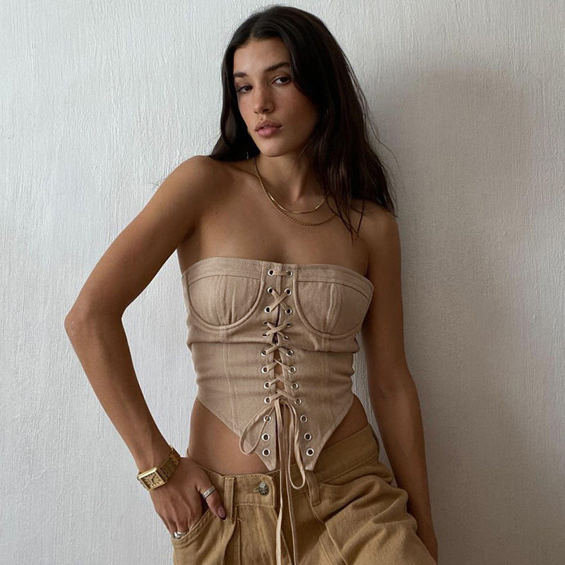 Sunny Strapless Bandage Crop Top3