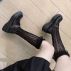 Lace vertical love calf black