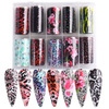 Starry sky for manicure, marble nail stickers for nails, fake nails, suitable for import, new collection