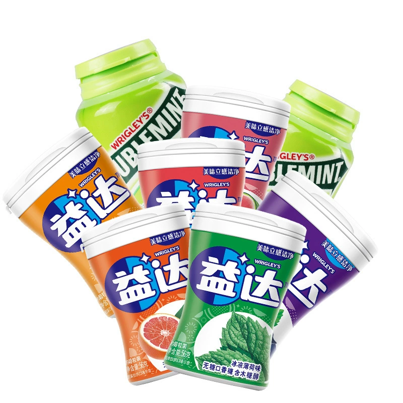 WRIGLEY/WRIGLEY Yida Ксилит без сахара Жевательная мята 56 г (40 таблеток) Клубника мята