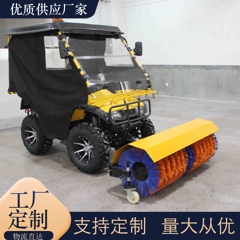 源头工厂 15马力双发动机 座驾式扫雪机价格 驾驶室推雪铲扫雪车