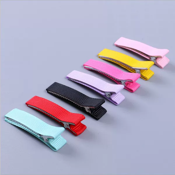 Children's Duckbill Clip All-inclusive Hairpin Double-fork Cloth Clip Hairpin Diy Bottom Clip Bow Handmade Bag Rib Belt