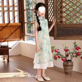 女童汉服旗袍裙2026夏季新款新中式国风连衣裙女孩中大童改良旗袍