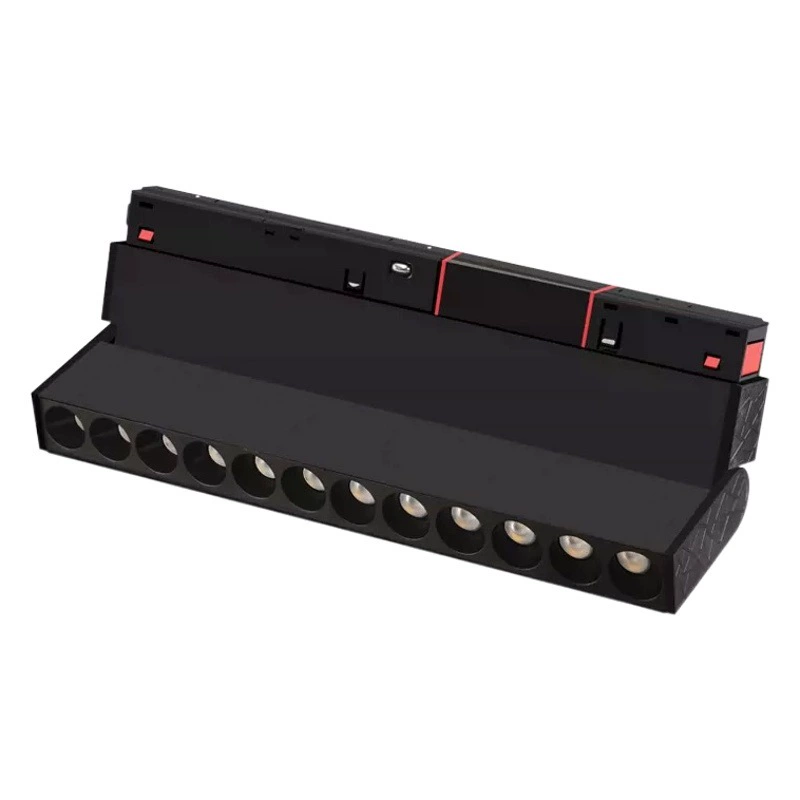 Утолщенный высококачественный магнитный трековый светильник, встраиваемый, скрытого монтажа, с защитой для глаз, устойчивый к растрескиванию, накладной, умный, нестандартный прожектор.