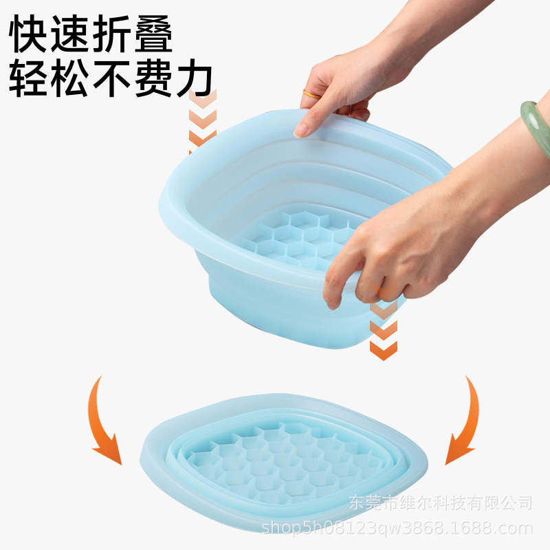 Amazonの人気シリコン折りたたみアイス洗面器、フェイシャルアイスケア、屋外アイス洗面器、美容器具、アイスバス|undefined