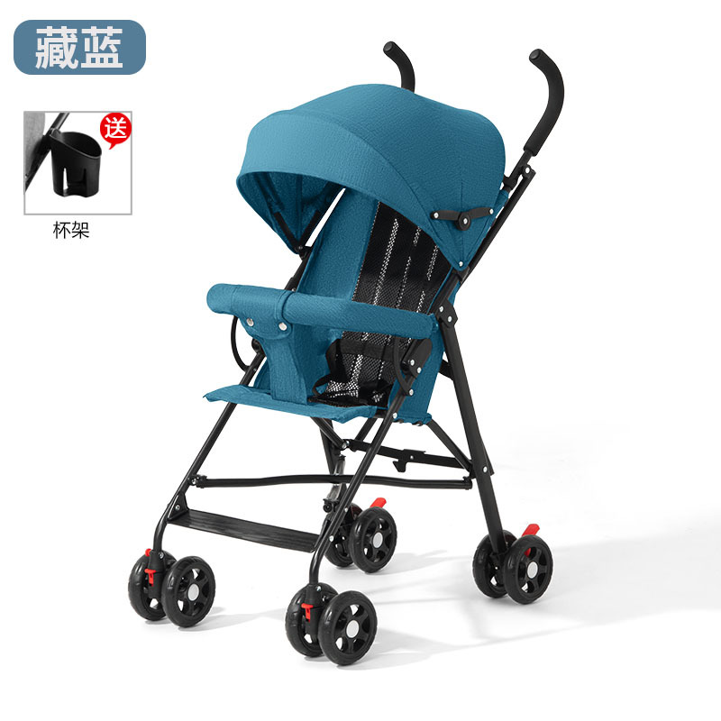 Carrinche de bebé ligero y plegable simple para sentarse y acostarse, viaje de verano para niños pequeños, carro de mano para niños pequeños