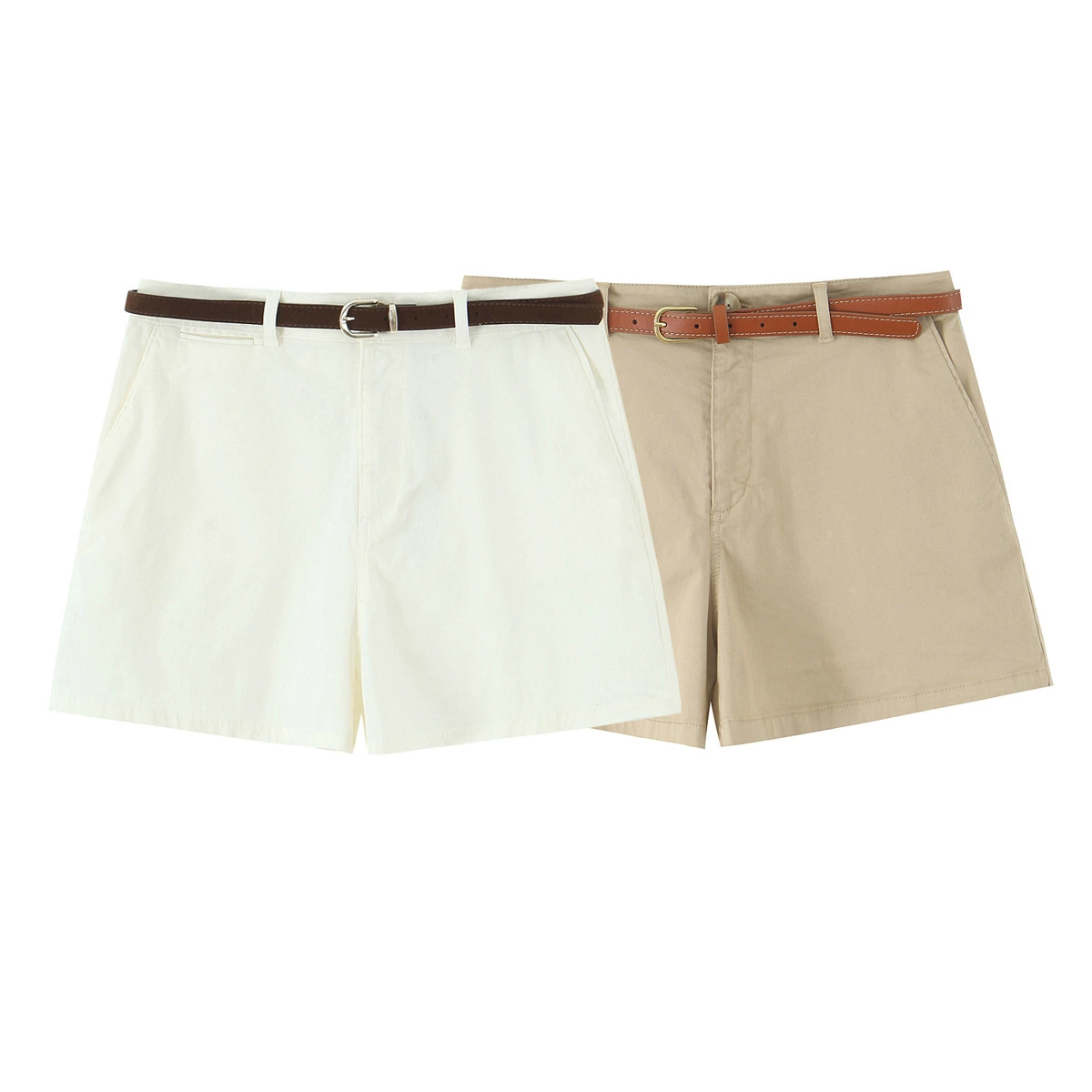 Трансграничная европейская и американская одежда AliExpress, популярные плиссированные повседневные шорты с поясом